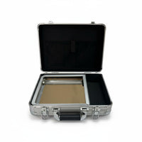 Foam Insert Equipment Case Shockproof Foam Lined Instrument Case Aluminum Frame for Professionals, Technicians, Field Work, Worksite