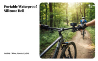 Tire Shaped Bike Bell Waterproof Mini Tire Cycle Alarm Water Resistant Mini Cycle Bell for Mountain Bikers, Commuters, City Riding, Daily Commute