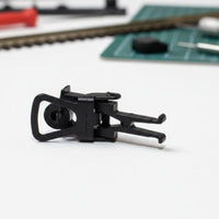 Upgrade Part HO Scale Train Coupler Easy Replacement HO Scale Train Hook Sturdy Material Model Railway Hook Screw Hole Fit for Hobby Repair