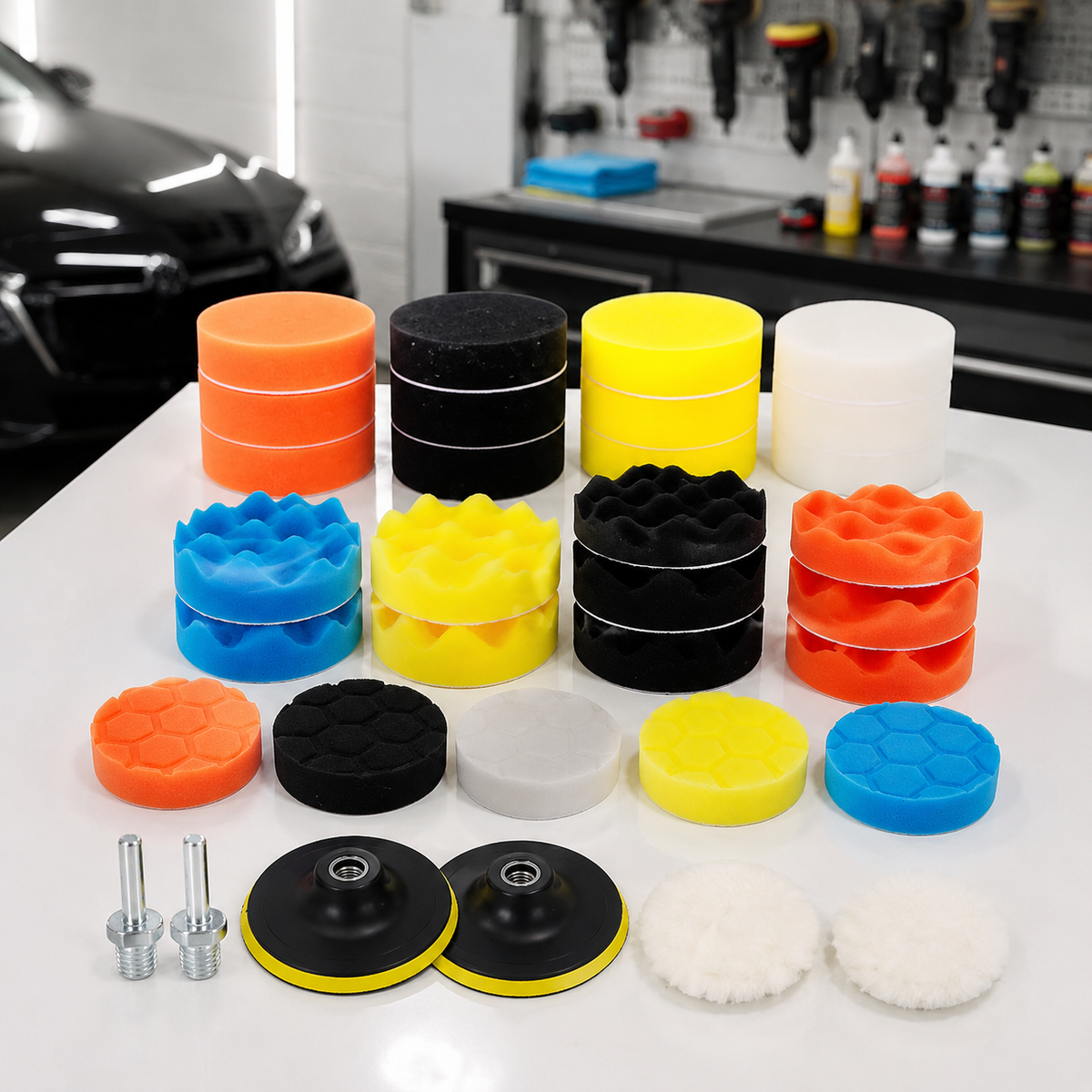 car polishing pads kit