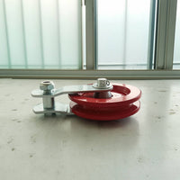 Compact Pulley with Mounting Arm Galvanized Greenhouse Line Pulley Long-Lasting Versatile for Farmers