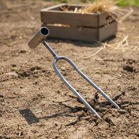 Handheld Cultivator Fork Sharps Tines Weeding Fork Ergonomic Engineered Steel Soil Loosener for Farmers, Vegetable Plot, Farm
