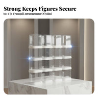 Display Box Stackable Interlocking Build Dustproof for Wall Setup