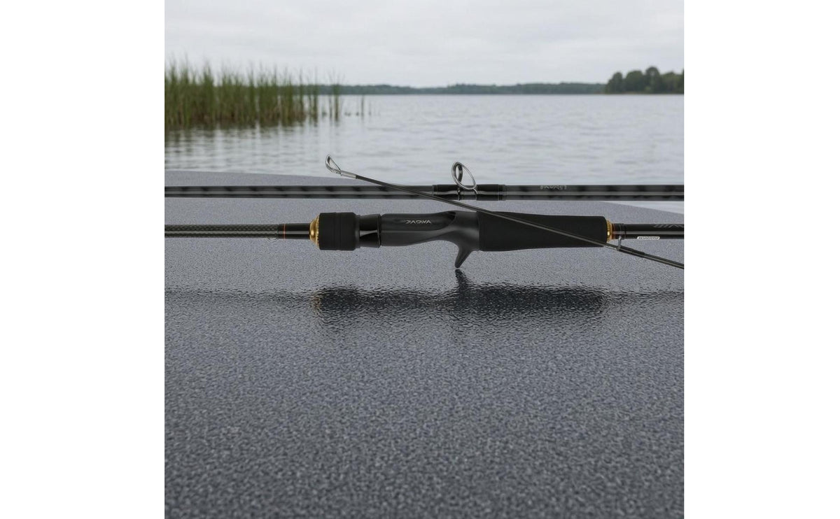 Fuji Guides Lure Rod Two-Piece Carbon Fiber Rod Black Outdoor Gear