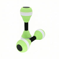 Water Dumbbells Easy-Grip Water Aerobics Dumbbells Lightweight Fitness Barbells for Swimmers, Seniors