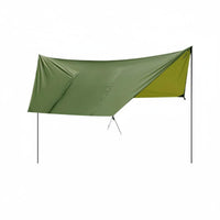 Multi-Use Hex Tarp Tent Lightweight Camping Tarp Shelter Sunproof Swing Bed Rain Fly Ultralight for Hiking, Picnic