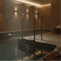 Polished Stainless Steel Pool Ladder Easy to Install Swimming Pool Ladder with Non-Slip Steps Stable Long-Lasting