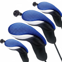 Interchangeable Number Label Golf Club Headcover Full Protection Long Neck Golf Headcover Thick Sponge Padding for Travel, Storage