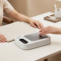 Nail Dust Collector Portable Manicure Vacuum Cleaner Nail Dust Extractor Compact Tabletop for Manicurists, Home Salons