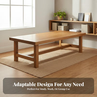 Nordic Design Long Table Versatile Design Large Multi-Person Study Desk Stable and Hard-Wearing Multifunctional Living Room Table for Students