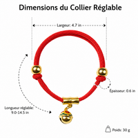 Decorative Dog Collar Charms, Nylon Pendant for Small Dogs, New Year Accessories, Copper Color