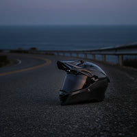 Lightweight Carbon Fiber Helmet | Aerodynamic, Helmet with Peak Visor, for Motorcycling