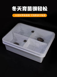 Turtle Hatchling Isolation Box with Lid and Feces Separation Plate