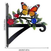 Wall-Mounted Parrot and Butterfly Garden Decor
