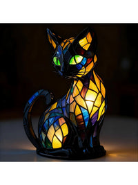 LED Night Light Animal Figurine Resin Craft Ornament with USB Power for Home Decor