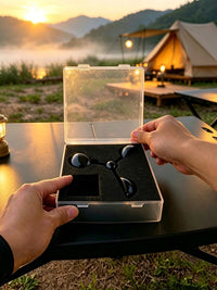 Outdoor Camping Wind Vane Anemometer with Storage Box