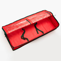 Christmas Wrapping Paper Storage Bag, PE Woven Waterproof Under-Bed Organizer for Holiday Decorations
