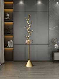 Nordic Luxury Creative Art Floor-Standing Coat Rack for Bedroom and Hotel