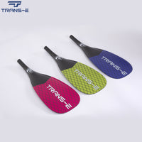TRANSE Carbon Fiber SUP Paddle, Adjustable 2- or 3-Piece Paddle for Surf and Paddle Board