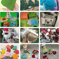 Colored Soft Felt Fabric for DIY Crafts and Christmas Decorations