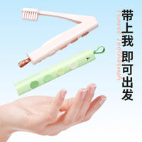 Y-Cheling Orthodontic Folding Toothbrush for Braces, Soft Bristle Portable Travel Toothbrush for Adults & Kids