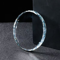 Crystal Base for Christmas Ornaments and Jewelry Displays, Customizable with Engraving