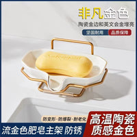 Luxury Wall-Mounted Soap Dish with Drainage for Bathroom