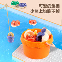 Electric Magnetic Rotating Fishing Game Toy for Kids with Music, Educational Parent-Child Interactive Play Set