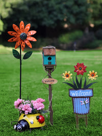 Authentic Outdoor Rotating Wrought Iron Windmill Garden Decoration Creative Courtyard Landscape Ornament