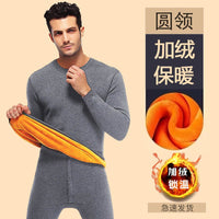 Men's Thermal Underwear Set Fleece Lined Warm Base Layer for Winter