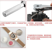 Watch Repair Tool Kit Back Case Opener Battery Replacement Disassembly Set Watch Cover Press