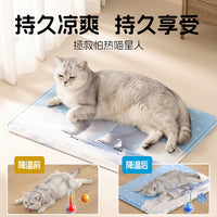 Pet Cooling Gel Mat for Cats and Dogs - Summer Relief, Portable, Thickened Design
