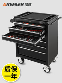 Green Forest Multi-functional Drawer Tool Cart for Auto Repair Shop, Mobile Iron Sheet Maintenance Box