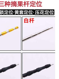 Stainless Steel Telescopic Landing Net Pole for Fishing and Fruit Picking