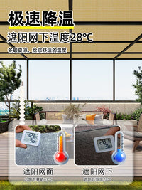 Sun Shade Netting for Patio Garden Carport, UV Protection, Heat Insulation, Thickened Beige