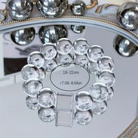 Double A Grade Clear Brazilian White Crystal Beaded Bracelet
