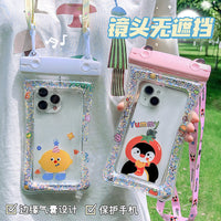 Waterproof Phone Pouch with Lanyard, Touchscreen Compatible, for Swimming, Boating, and Diving