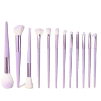 12-Piece Portable Soft Bristle Makeup Brush Set for Blush, Powder, Eyeshadow, Eyeliner