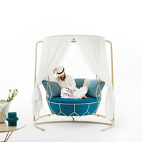Outdoor Rattan Woven Hanging Chair Swing for Balcony Garden Patio