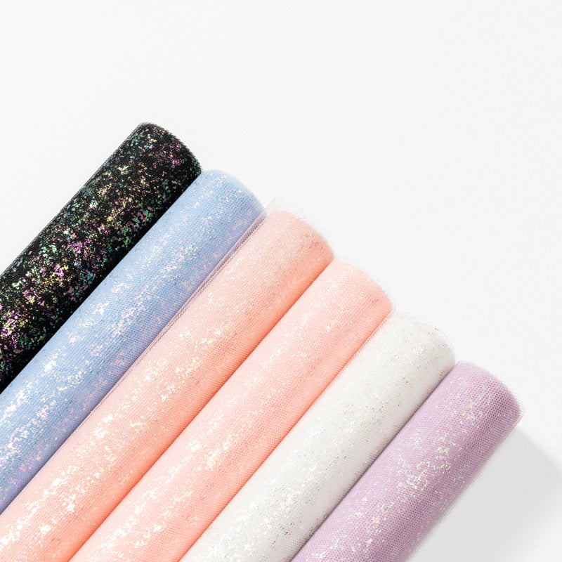 Mermaid Sequin Shimmer Mesh Floral Wrapping Paper for Bouquets