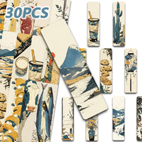 30-Piece Vintage Japanese Style Bookmark Set for Reading Enthusiasts