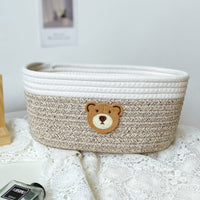 Hand-Woven Cotton Rope Storage Basket for Snacks, Remotes, and Sundries