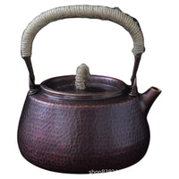 Pure Copper Teapot Kettle for Tea Ceremony and Induction Cooktop, Uncoated