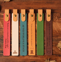 DIY Leather Strip Bookmark for Reading, Teacher Student Gift