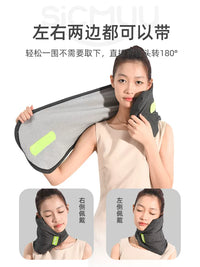 Travel Neck Pillow for Airplane Train Car Napping, U-Shaped Neck Support Cushion