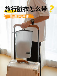 Portable Waterproof Laundry Bag for Travel and Outdoor Use, Large Capacity Clothes and Socks Organizer