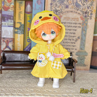 Doll Clothes Set for 1/8 BJD, OB11, and 16-17cm Dolls