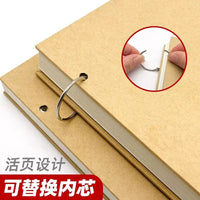 Detachable Ring-Bound Sketchbook for Artists, 85 Sheets, Hardcover, A4/A5/8K/16K Options