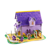 DIY 3D Puzzle Model for Kids, Paper Craft House and Airplane Jigsaw Toy for 6-10 Year Old Students