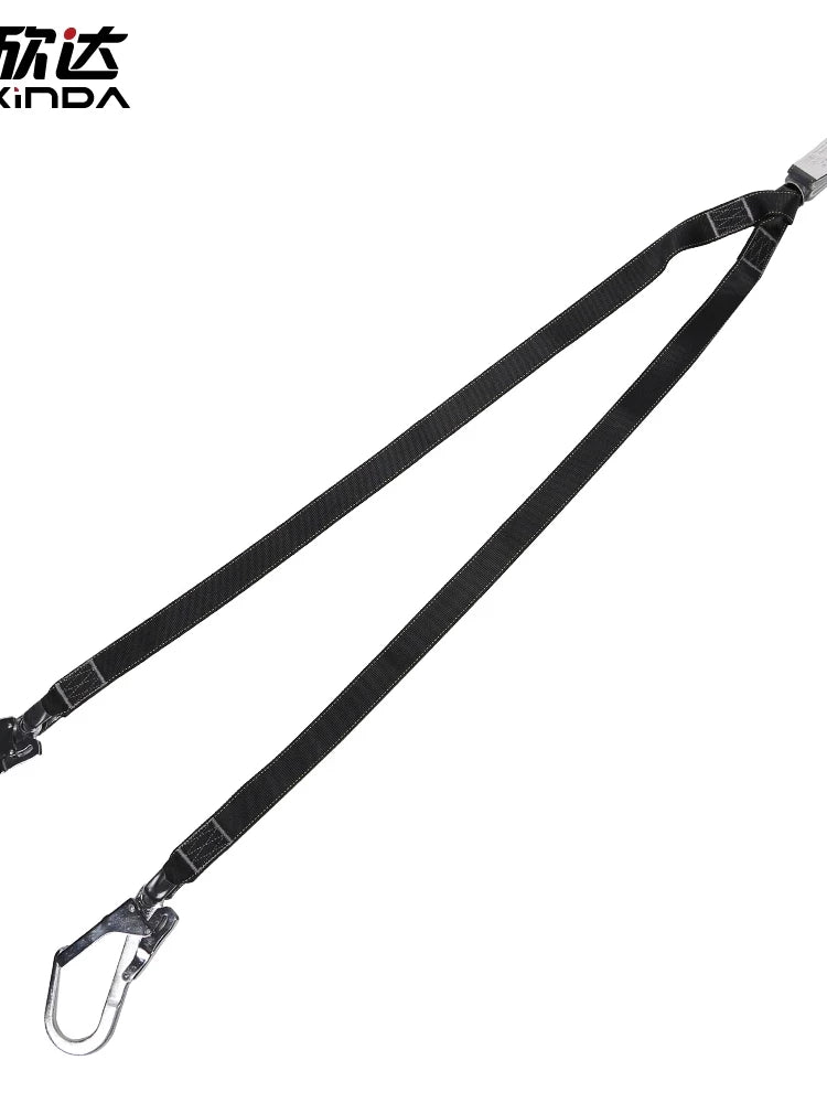 Xinda Fall Protection Lanyard with Energy Absorber for Climbing and Construction Safety Harness